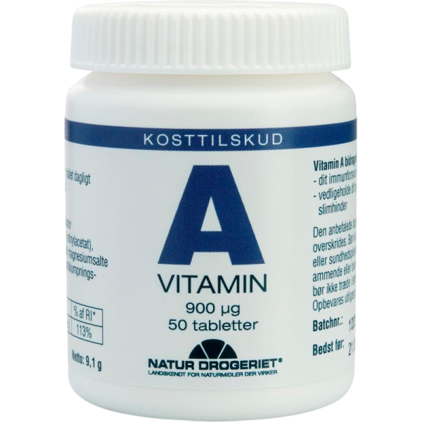 Natur Drogeriet A-vitamin (50 tabletter)