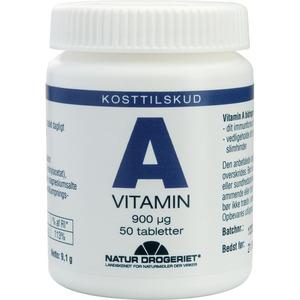 Natur-Drogeriet A-vitamin 900 Âµg - 50 tabletter