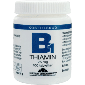 Natur Drogeriet B1 Vitamin 25 Mg (100 tab)