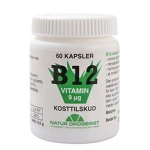 Natur Drogeriet B12 Vitamin 9 ug (60 kapsler)