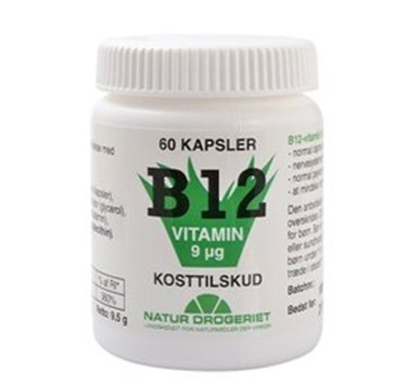 Natur Drogeriet B12 Vitamin 9 ug (60 kapsler)