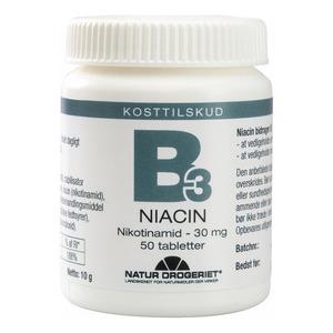 Natur-Drogeriet B3 Niacin 30 mg - 50 tabl.