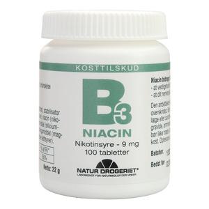 Natur-Drogeriet B3 Niacin 9 mg - 100 tabl.