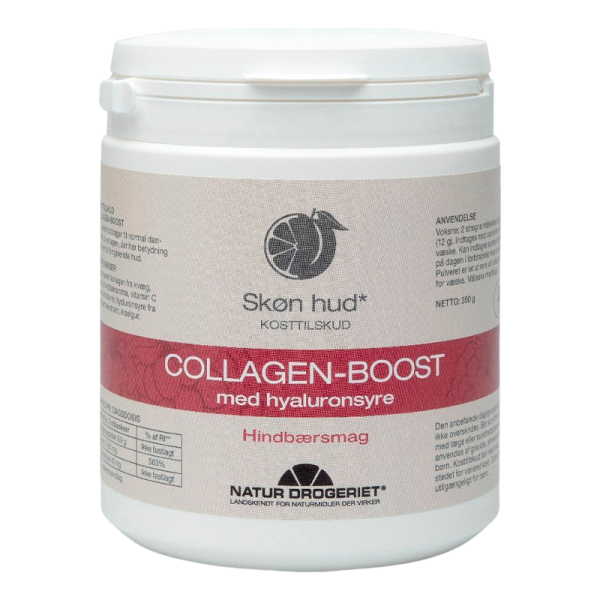 Natur Drogeriet Collagen-Boost M. Hyaluronsyre Hindbærsmag (350 g)