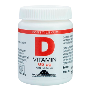 Natur Drogeriet D-Vitamin 85 Âµg (180 tab)