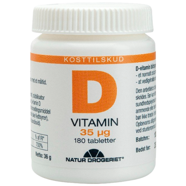 Natur Drogeriet D vitamin 35 ug (180 tabl)