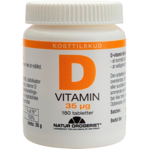 Natur Drogeriet D vitamin 35 ug (180 tabletter)