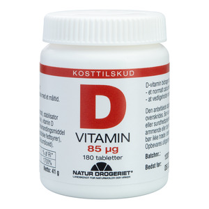 Natur-Drogeriet D-vitamin 85 Âµg - 180 tabl.