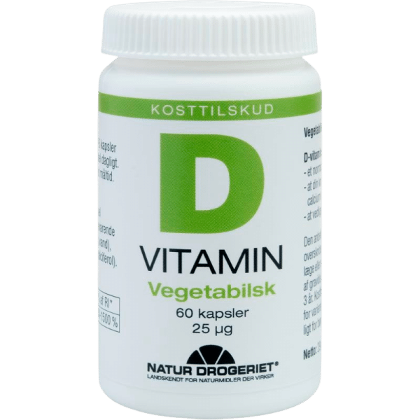 Natur Drogeriet D3 Vitamin 25 mcg Vegetabilsk (60 kap)