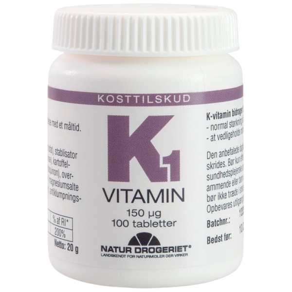 Natur Drogeriet K1-vitamin 150 Î¼g (100 tab)