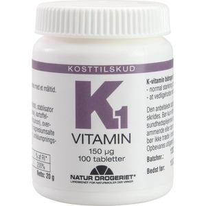 Natur-Drogeriet K1-vitamin 150 Î¼g - 100 tabl.