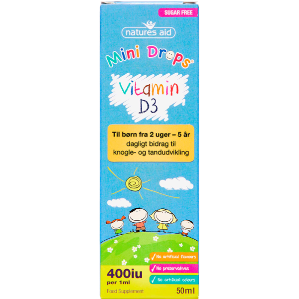 Natures Aid Mini Drops Vitamin D3 (50 ml)