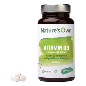 Nature's Own Vitamin D3 - 120 tabl.