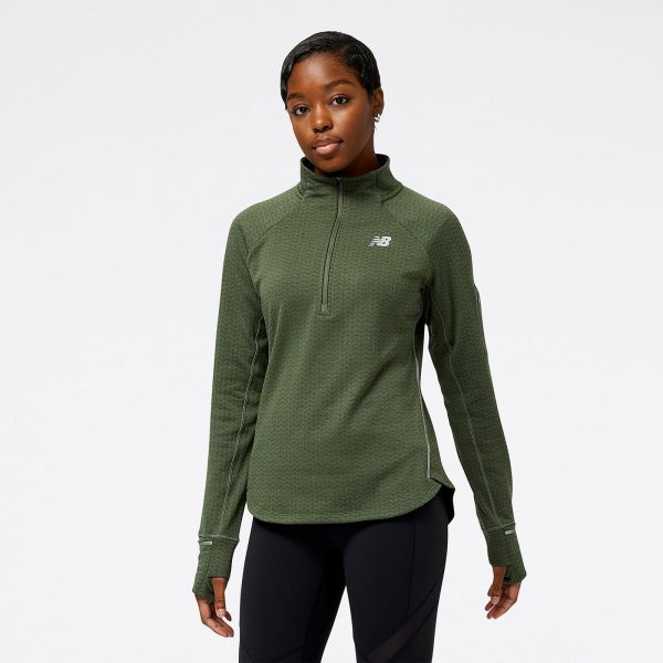 New Balance Heat Grid Half Zip Dame