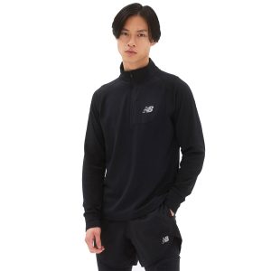 New Balance Heat Grid Half Zip Herre, sort