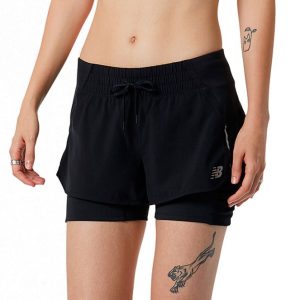 New Balance Impact Run 2 in1 Short Dame