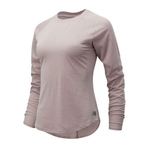 New Balance Q Speed Jacquard Langærmet T-shirt Dame