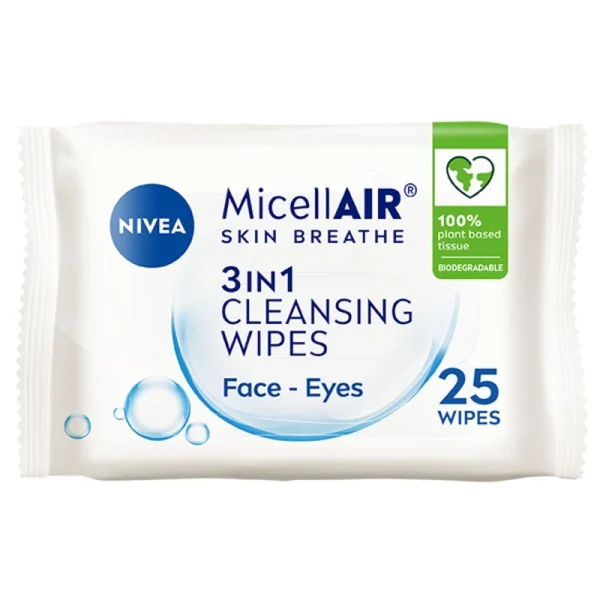 Nivea Micellar Cleansing Wipes 25 Pieces