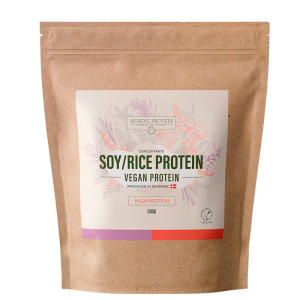 Nordic Protein Soja & Ris Protein Koncentrat (500 g)