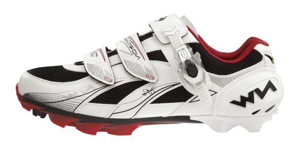 NorthWave Vega SBS Dame MTB-sko, white/red