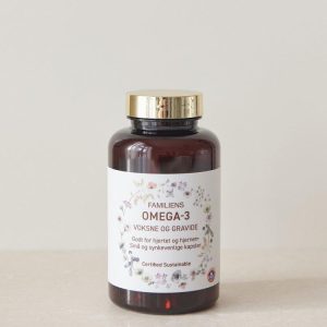 Omega 3 - fiskeolie, 120 kapsler (til 2 mdr.), Familiens Vitaminer - Familiens Vitaminer - Vitamins - Buump