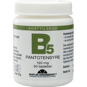 Pantotensyre 120 mg