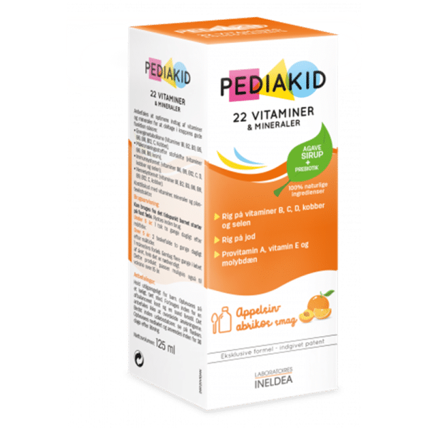 Pediakid 22 Vitamins Sirup Apricot & Orange (125 ml)