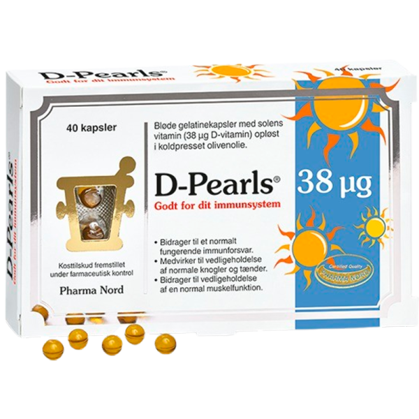 Pharma Nord D-Pearls 38 µg- (40 tabletter)