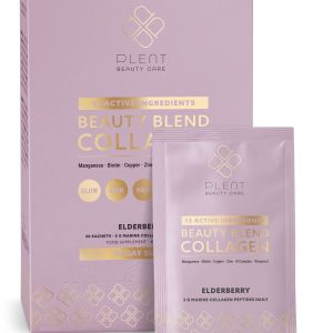 Plent Beauty Blend Collagen - Elderberry Box, 30 breve