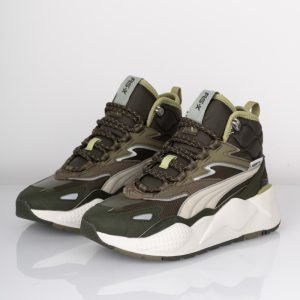 Puma - Sko - RS-X Hi - Gray Dark Olive/Vapor Gray