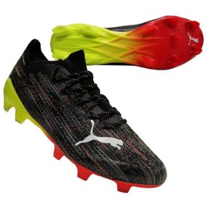 Puma Ultra 1.2 FG cleats - AG - black-yellow-46 EU 12 US