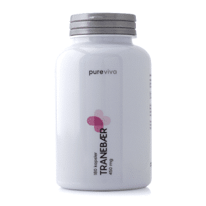 Pureviva Tranebær 450mg (180 kap)