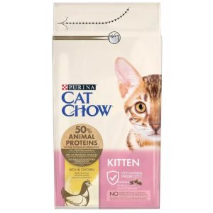 Purina Cat Chow Kitten, Killing, Kylling, 1,5 Kg, Vitamin B,Vitamin E, Generelt Sundhed, 40%