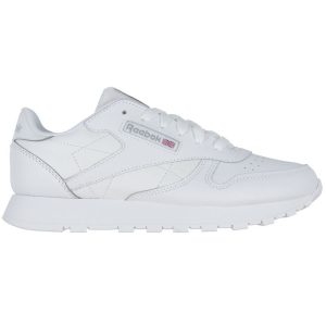 Reebok Sko - CL LTHR - Running - Hvid/Grå