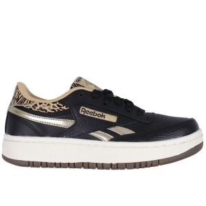 Reebok Sko - Club B Double Revenge Junior - Black/Sahara/Gold