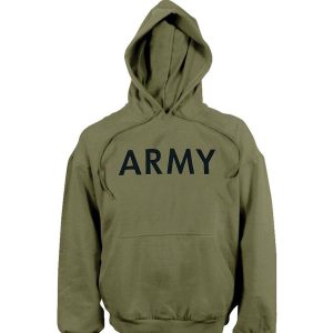 Rothco Trænings Sweatshirt m. print Oliven ARMY