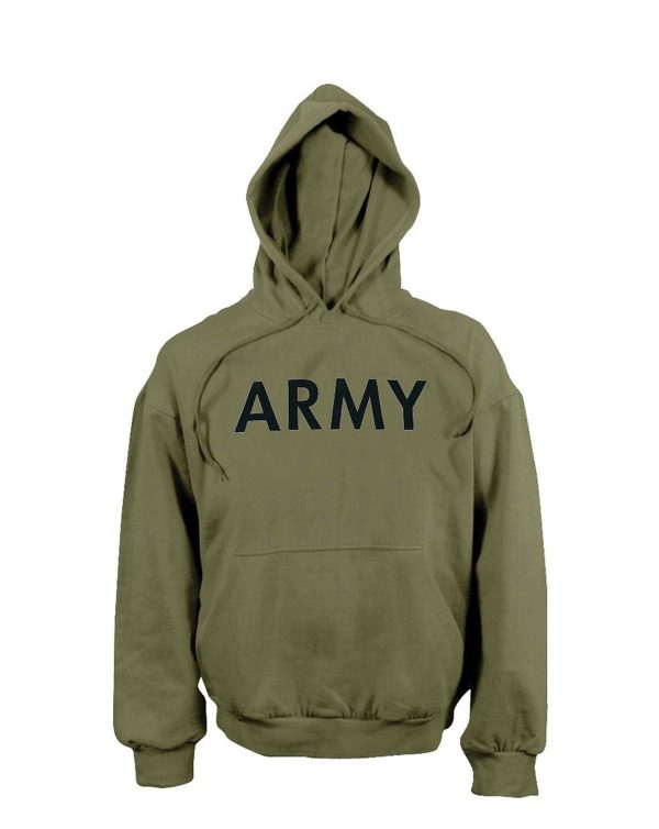 Rothco Trænings Sweatshirt m. print Oliven ARMY