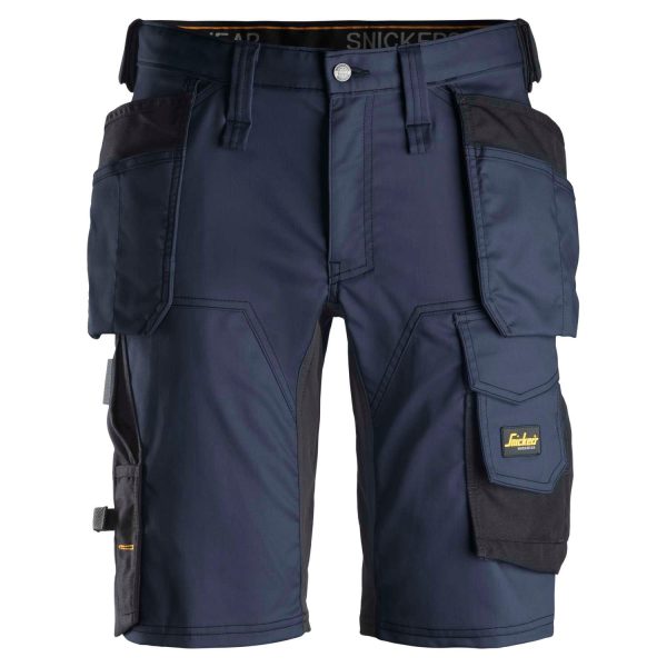 SNICKERS Shorts AllroundWork stretch med hylsterlommer 6141 navy/sort - C50