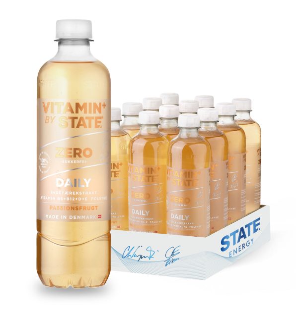 STATE Zero Vitamin - Passionsfrugt (12x 500ml)