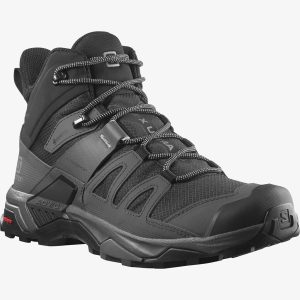 Salomon Mens X Ultra 4 Mid GTX (Sort (BLACK/MAGNET/PEARL BLUE) 42 2/3)