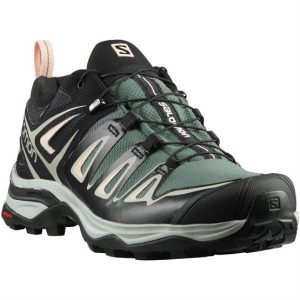 Salomon X Ultra 3 GTX Womens, Balsam Green / Mineral Grey