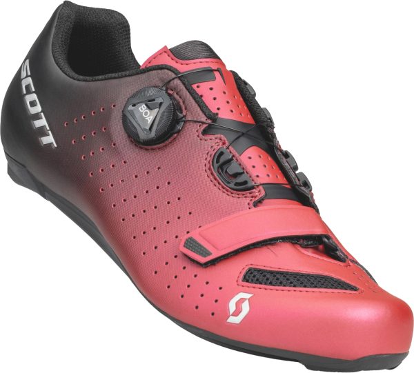 Scott Road Comp Boa Cykelsko - Black Fade/Metallic Red