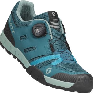 Scott Sport Crus-r Flat Boa Dame Cykelsko - Petrol Blue/Mint Green