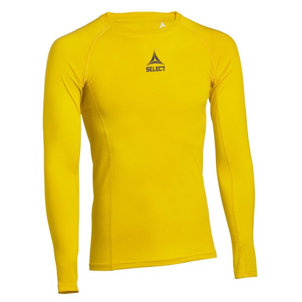 Select 62354 Baselayer Langærmet Herre, gul