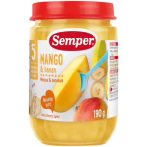 Semper Frugtpuré Mango & Banan 5M (190 g)