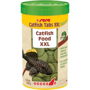 Sera Catfish Tabs Xxl Nature, Akvariefisk, Tør Fiskefoder, Tablet, Vitamin A, Vitamin B1, Vitamin B2, Vitamin C, Vitamin D3, Vitamin E, Stor, 0,13 Kg