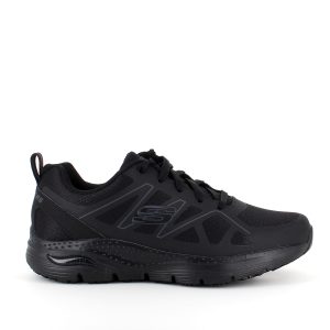 Skechers work sko i sort med svangstøtte - 47,5