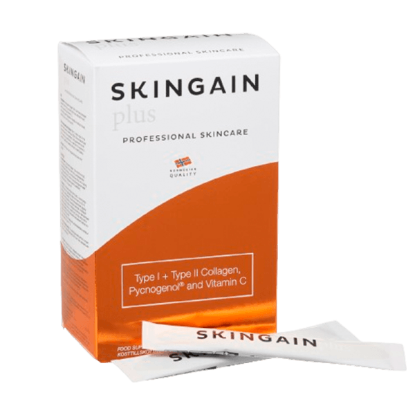 SkinGain Plus m. Kollagen type 1 + 2 (30 stk.)