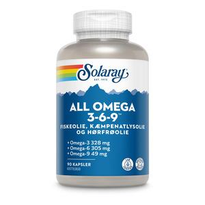 Solaray All Omega 3-6-9 - 90 kaps.