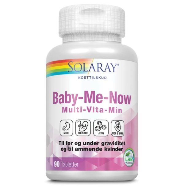 Solaray Baby - Me - Now multivitaminer, 90 tabletter - Solaray - Vitamins - Buump